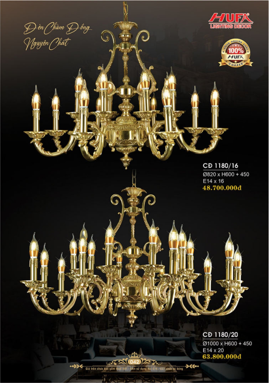 Bảng giá đèn trang trí HUFA